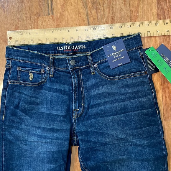 U.S. Polo Association Size 34 x 30 Men’s Stretch Slim Straight Jeans NWT - Picture 5 of 12